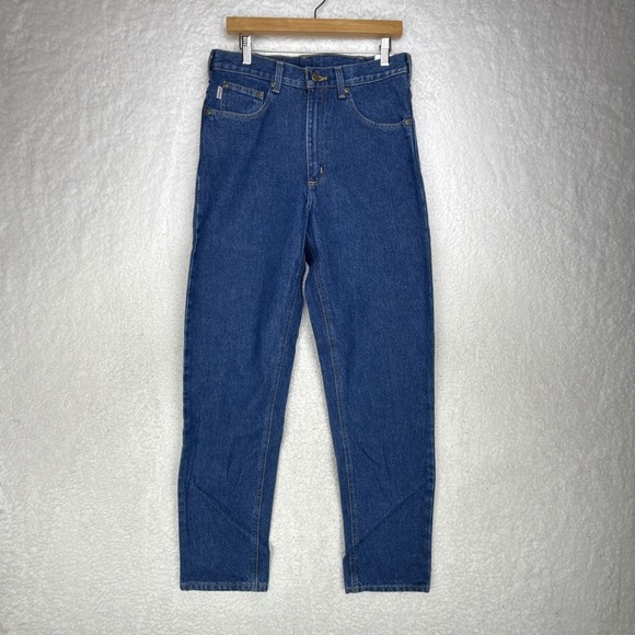 Carhartt Relaxed Fit Jeans Mens 32x34 Denim Blue Work Pants New with Tags - Picture 2 of 9